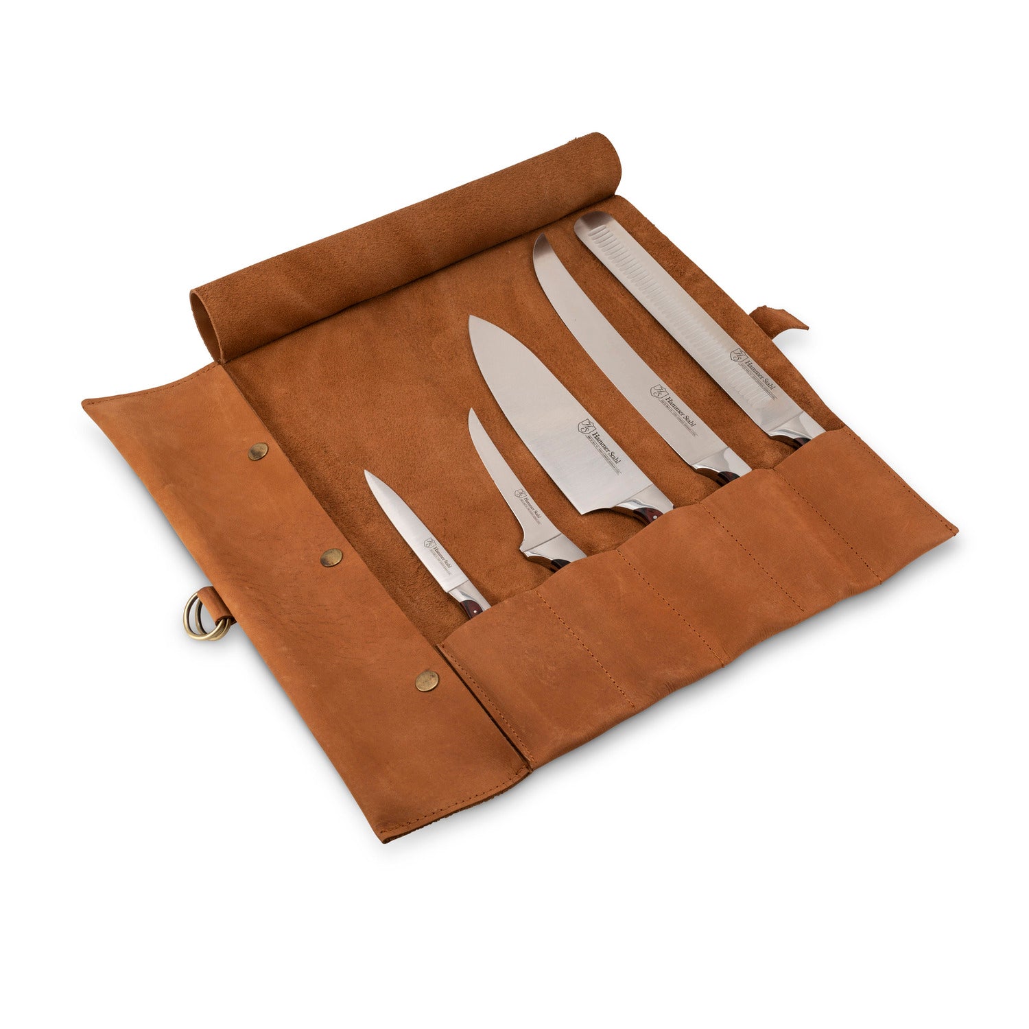 Hammer Stahl Barbecue Knife Set, German High Carbon Steel Cutlery with QuadTang