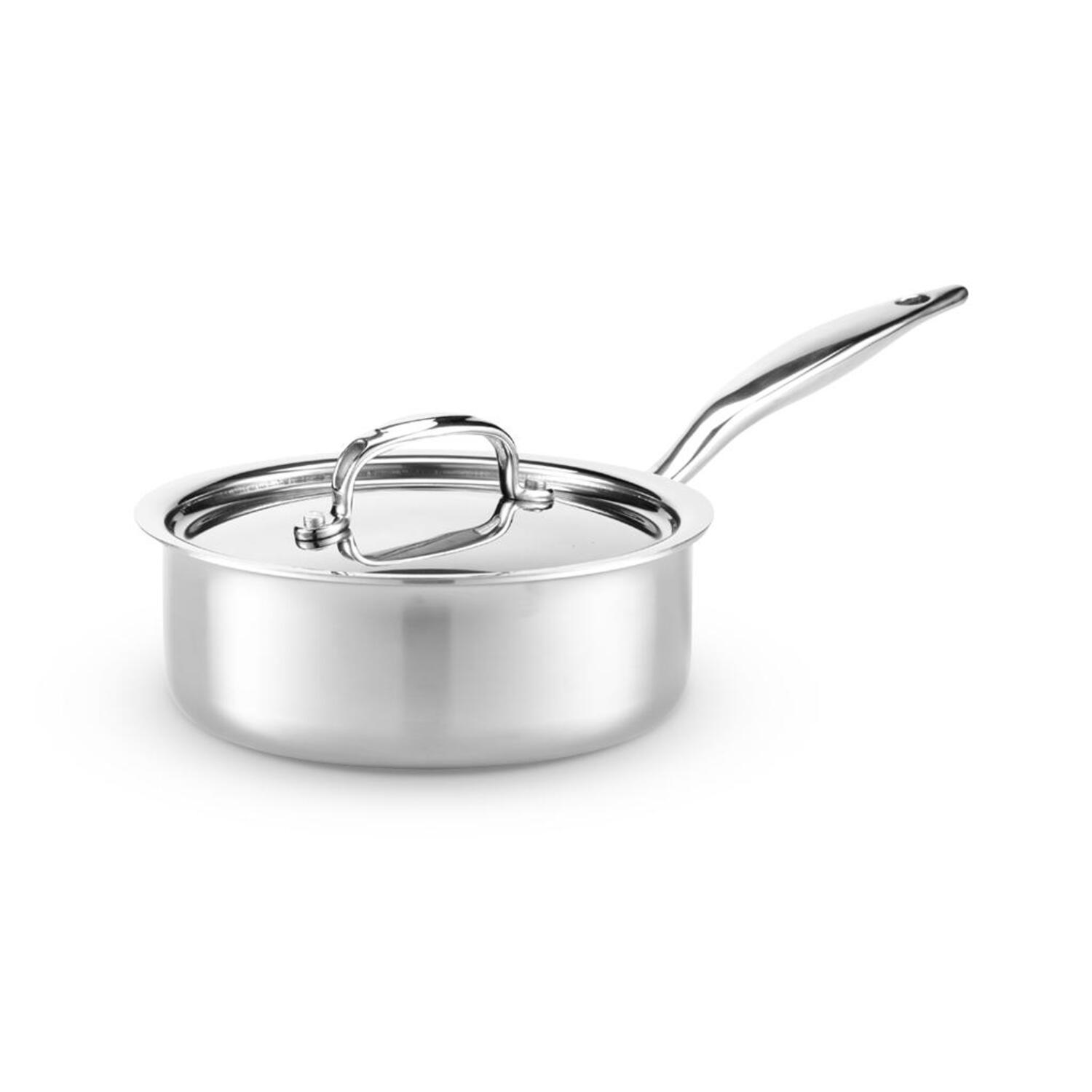 Heritage Steel 4 Quart Sauce Pot - Titanium Strengthened 316Ti Stainless  Steel with 5-Ply Construction - Induction-Ready and Fully Clad, Made in USA