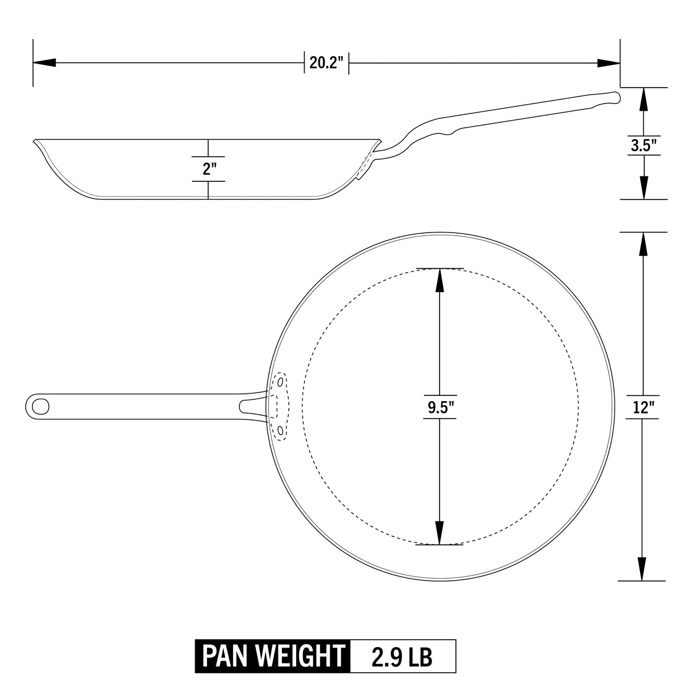 Heritage Steel 12 Fry Pan