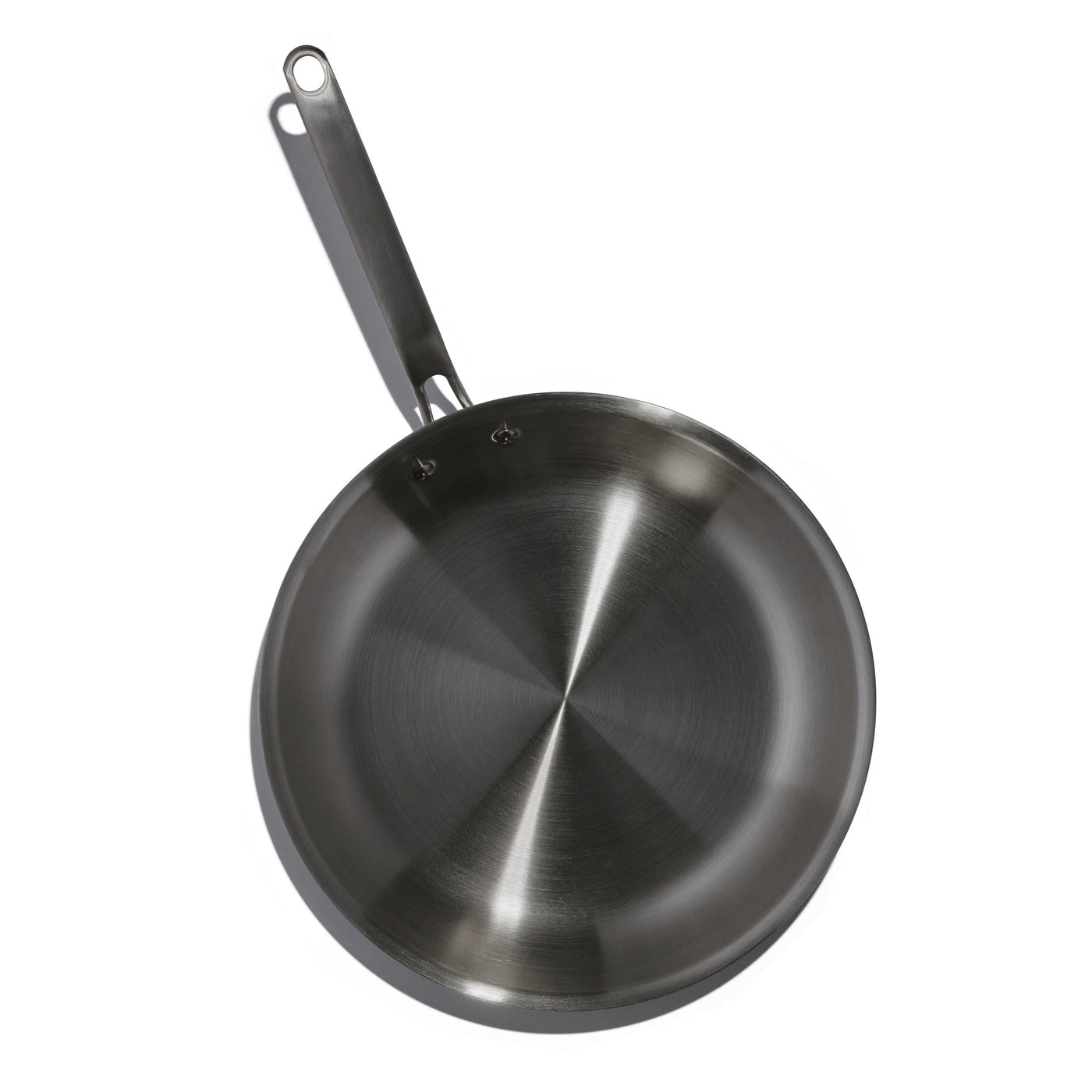 14 Stainless Steel Frying Pan w/ Hollow Metal Handle – JRJ Food