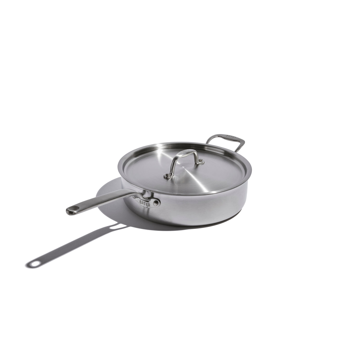 Demeyere Industry 4 QT Deep Saute Pan With Double Handle And Lid