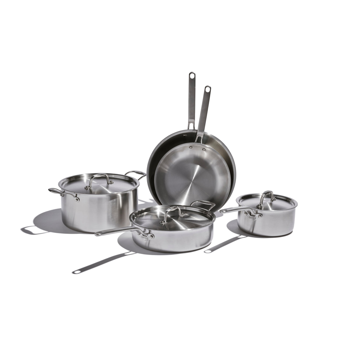 Heritage Steel Enhanced 5-ply Stainless 10-Piece Core Cookware Set