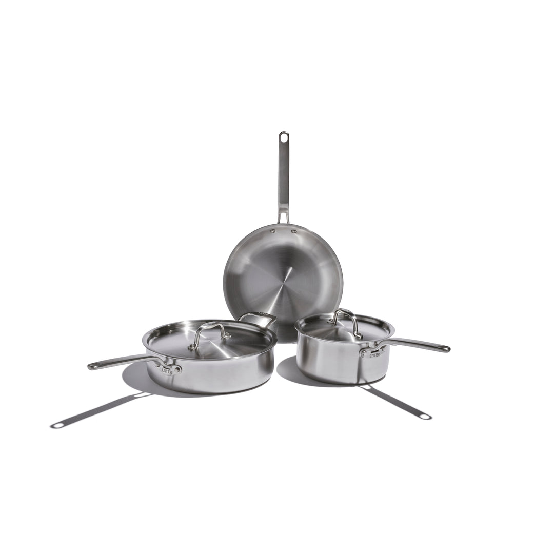 Eater x Heritage Steel 5 Piece Essentials Set, Made in USA, 5 Ply