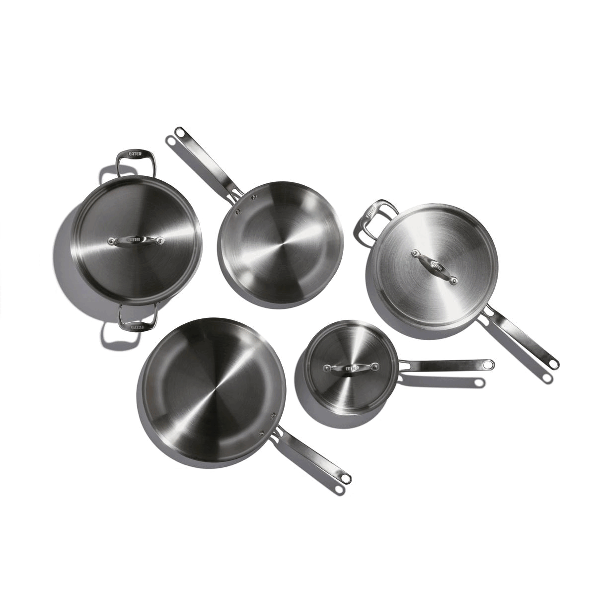 Eater x Heritage Steel 8 Piece Core Set, Made in USA, 5 Ply Fully Clad