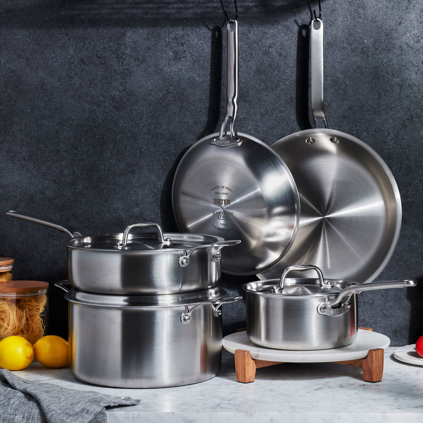 D3 Stainless Steel 8 Piece Cookware Set