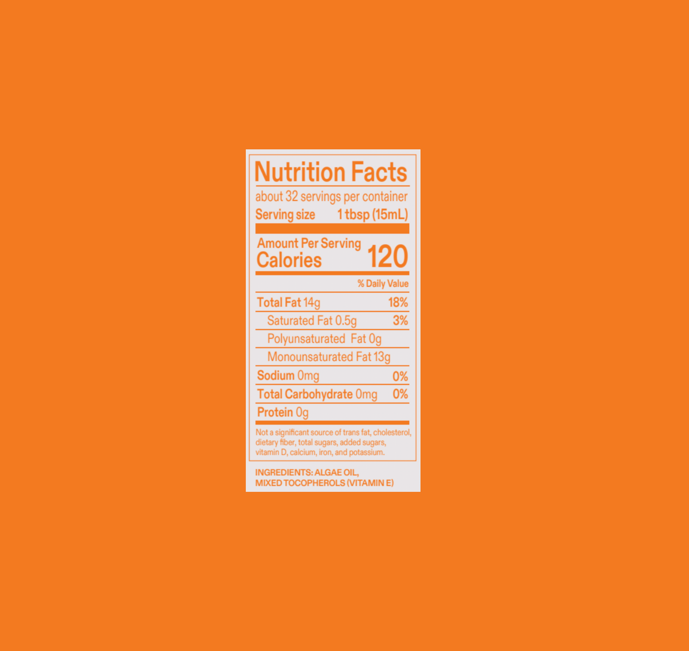 Chef-Grade Algae Cooking Oil