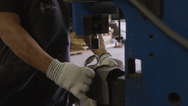Riveted by hand
