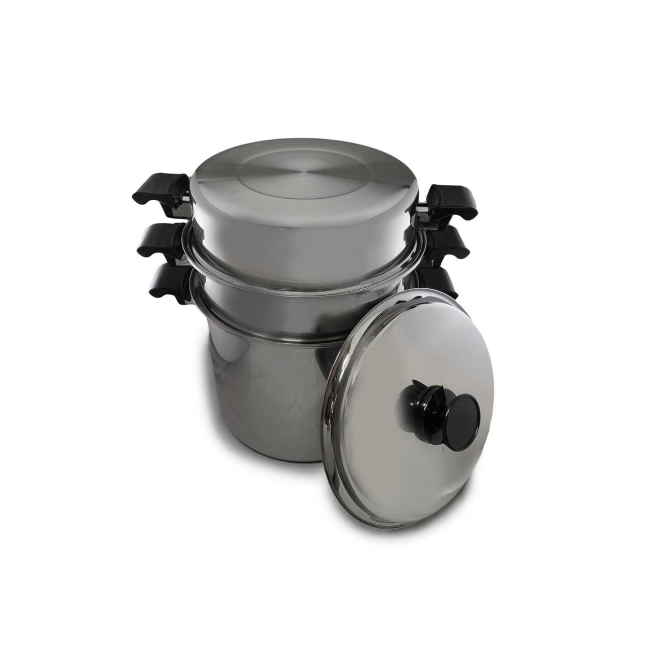 12 Quart Stock Pot & Steamer 4 Piece Set - Clearance