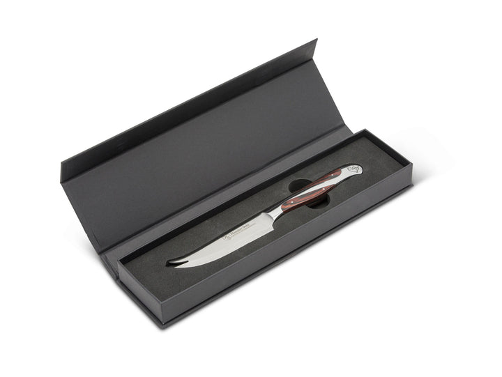 Hammer Stahl Steakmesser Set 4-teilig - 5 Zoll, Deutscher Kohlenstoffstahl, Ergonomischer Pakkawood-Griff