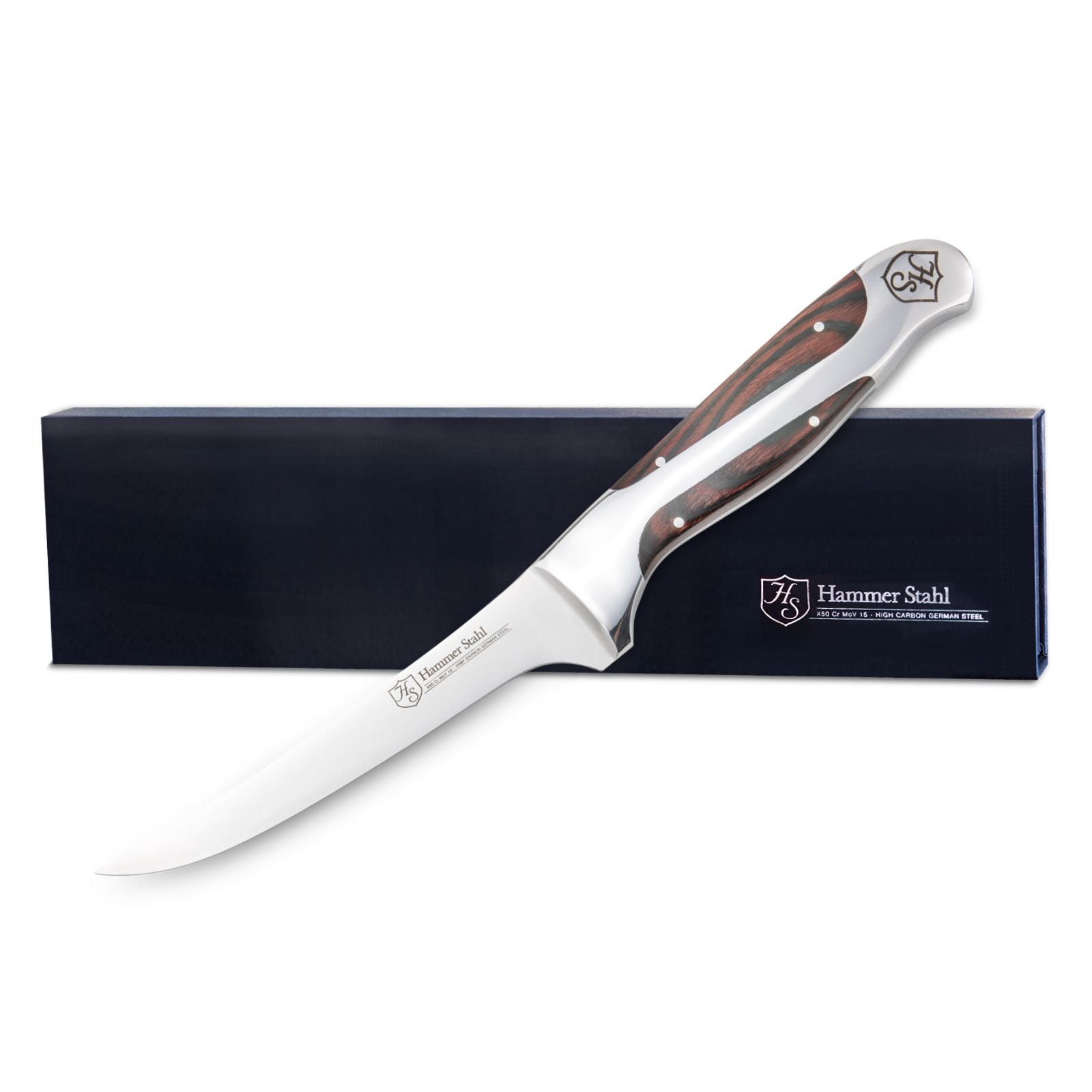 Hammer Stahl 6" Boning Knife, German Forged High Carbon Steel Cutlery ...