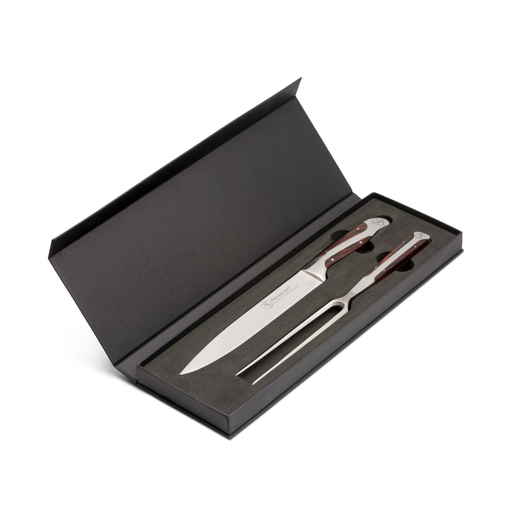 Hammer Stahl Carving Knife & Fork Set, German Forged High Carbon