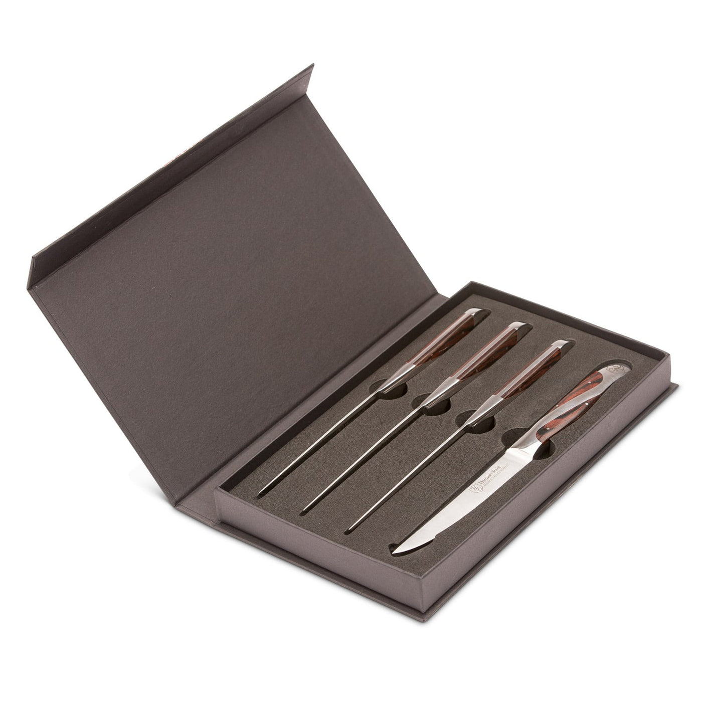 JoyJolt 4pc Steak Knives Set of 4. High Carbon, x50 German Steel Kitchen  Knife Set