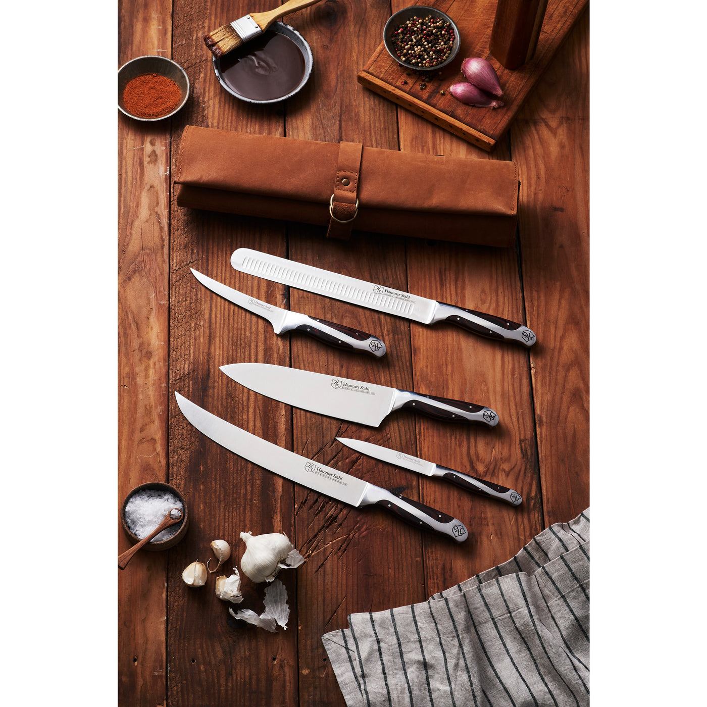 JB Custom Knives Butcher set, cleaver, chef knife, butcher knife