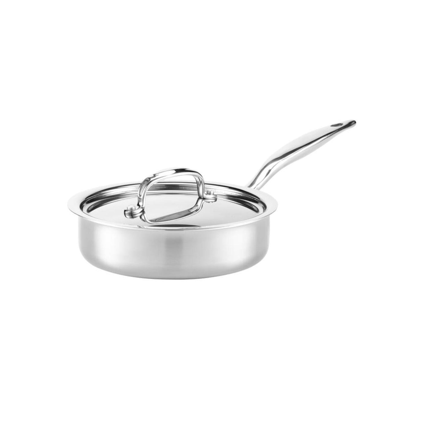 Heritage Steel Titanium Series 4 Quart Saucepan with Lid, 5-Ply Clad  Stainless Steel Cookware with 316Ti, Made in USA