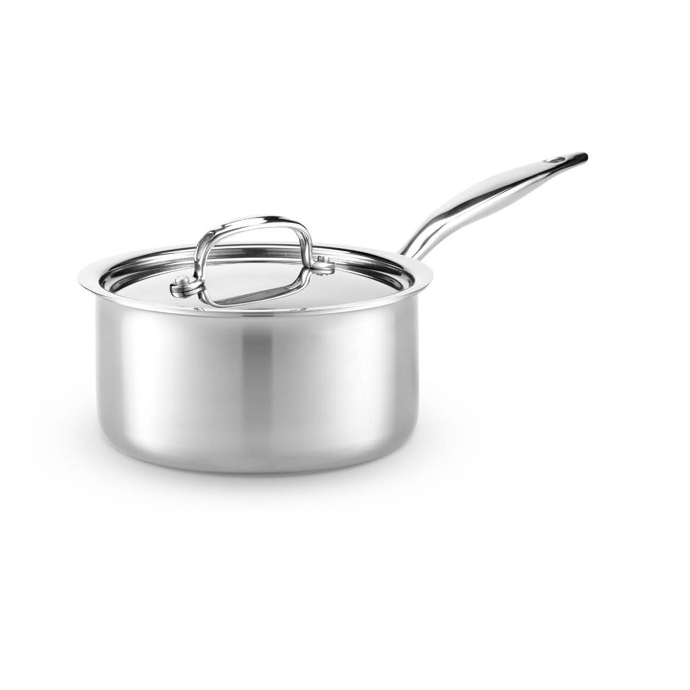 D5 Stainless Polished 5-ply 1.5 Quart Saucepan