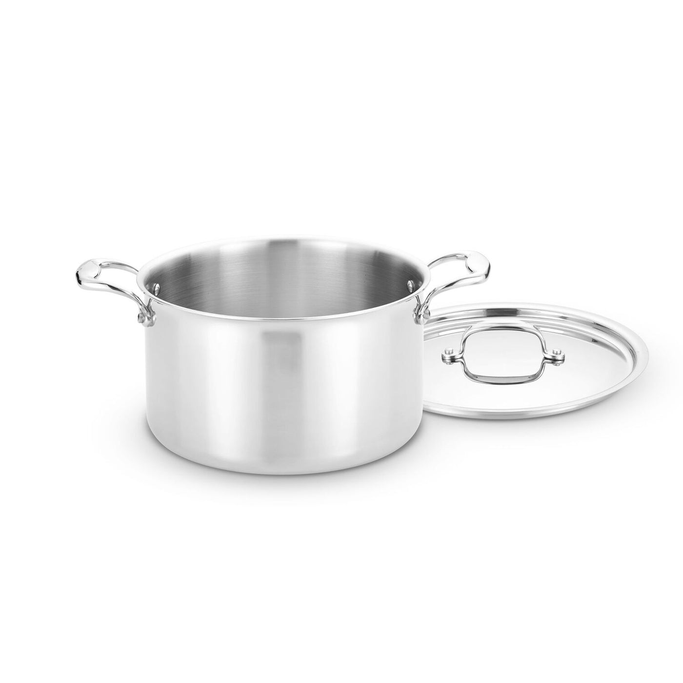 Sur La Table Classic 5-Ply Stainless Steel 10-Piece Cookware Set, Silver