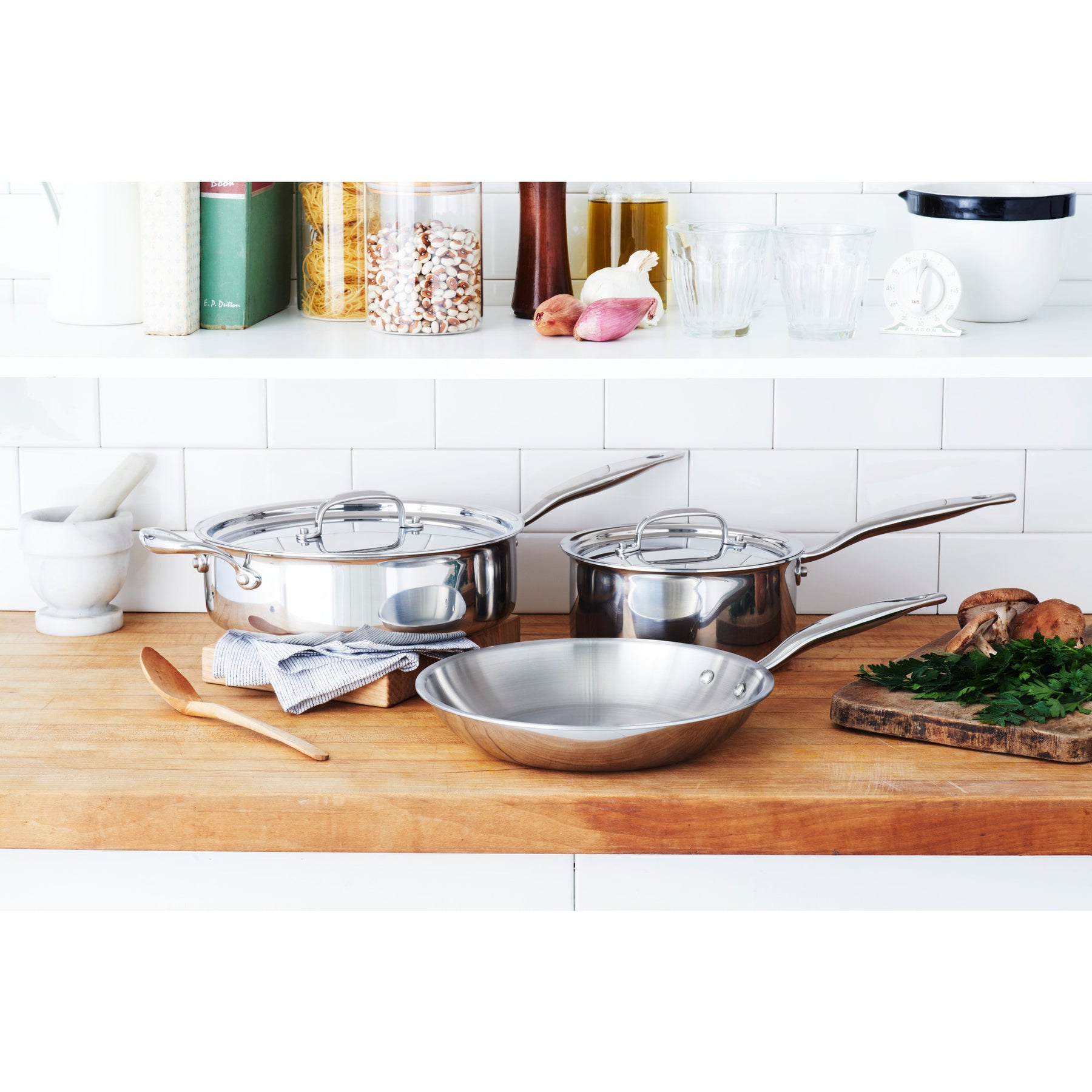 Five Two Essential Cookware Set from Food52, Nonstick & Stainless